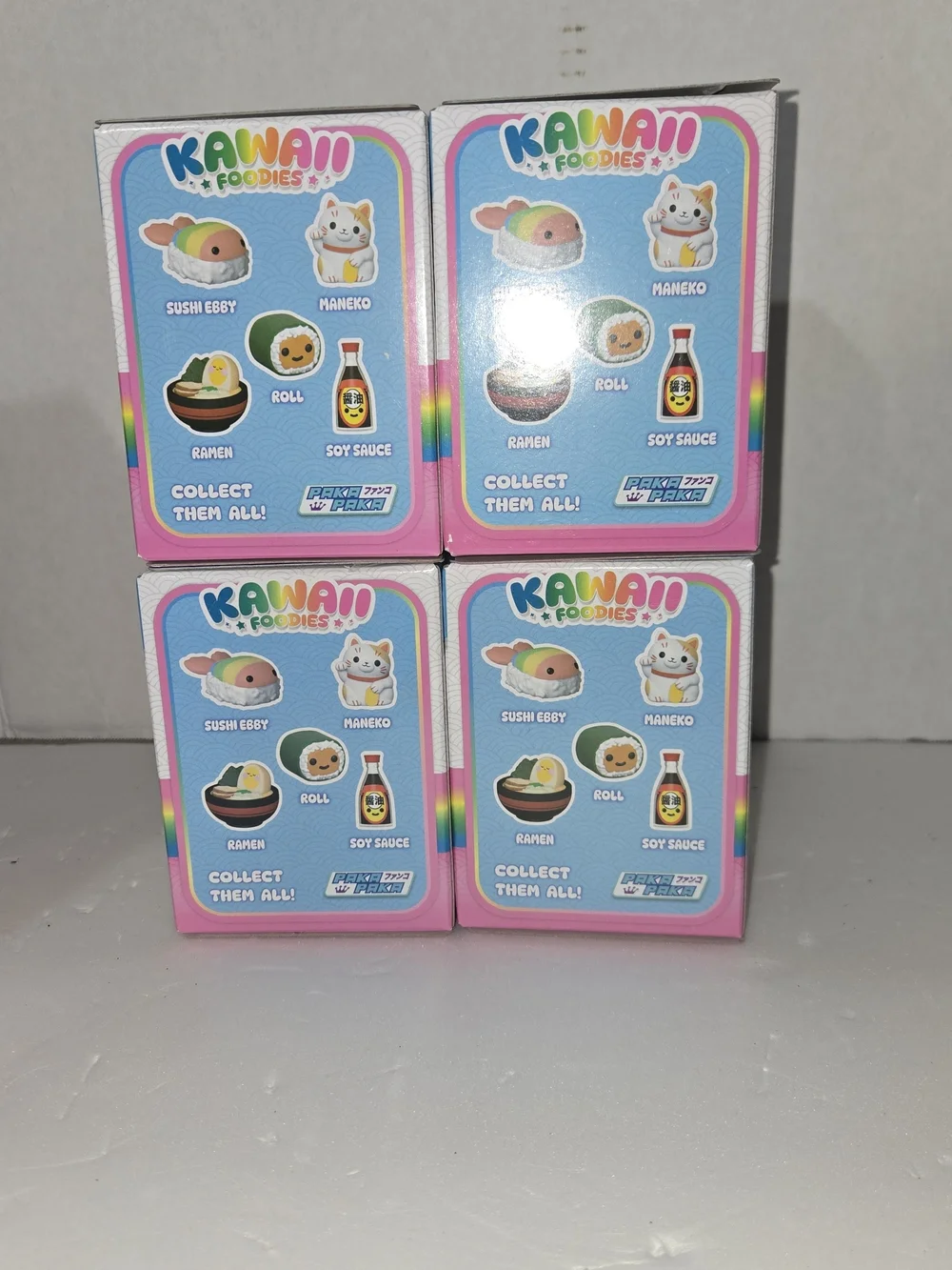 Funko Paka Paka Kawaii Foodies Figure Lot 4 Maneko Ramen Roll  Soy Sauce Sealed